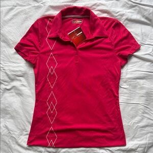 Women's Pink Golf Polo Shirt
